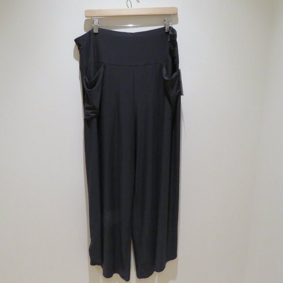 SYMPLI J-Hook Full Leg Pant Wide Leg in Graphite Lagenlook Minimalist Sz 18 NWT - Picture 2 of 15